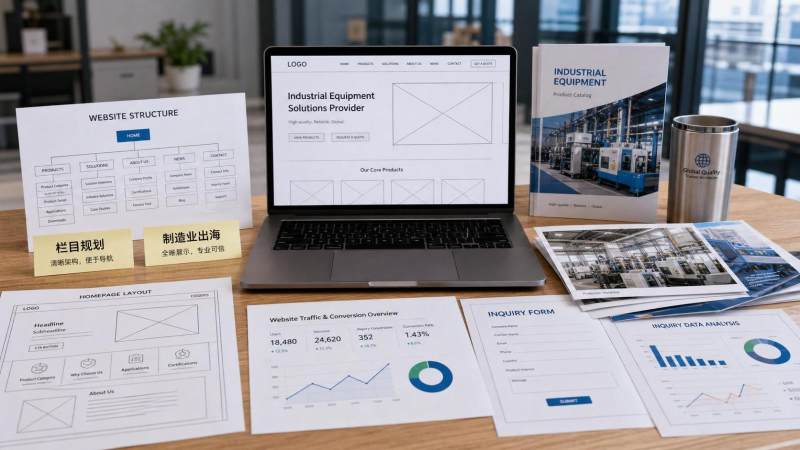 Comment les entreprises manufacturières doivent-elles réaliser la création d’un site officiel de commerce extérieur？Explication détaillée de la planification des rubriques et de la logique de conversion des demandes de renseignements