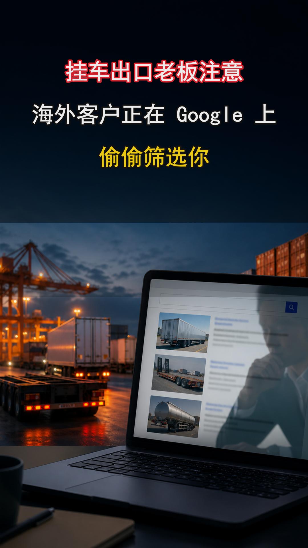 Remarque pour le transport international de véhicules : les clients étrangers sont en train de vous « sélectionner discrètement » sur Google
