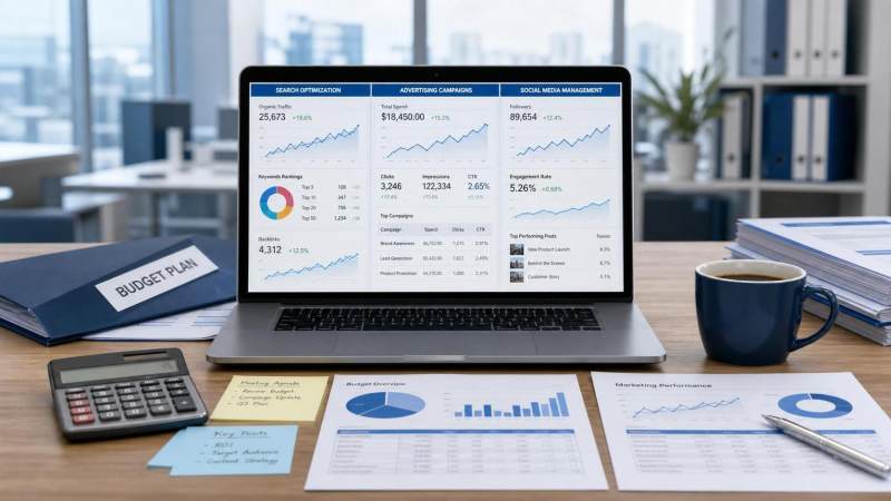 Comment répartir le budget de promotion du marketing numérique international ? Référence des proportions pour le SEO, la publicité et les réseaux sociaux