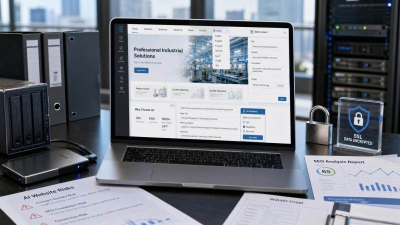 Les 4 principaux risques liés à l’utilisation de l’IA pour créer un site web dans le commerce extérieur