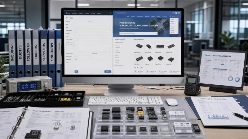 Comment configurer la fonction de demande de renseignements d’un site e-commerce B2B de composants électroniques