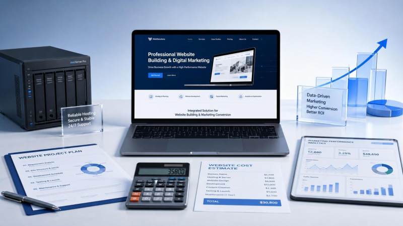 Combien coûte généralement la création d’un site web d’entreprise ?