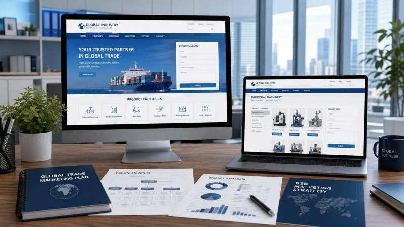 Un site web B2B à l’international créé par IA peut-il concilier demandes de renseignements et référencement ?