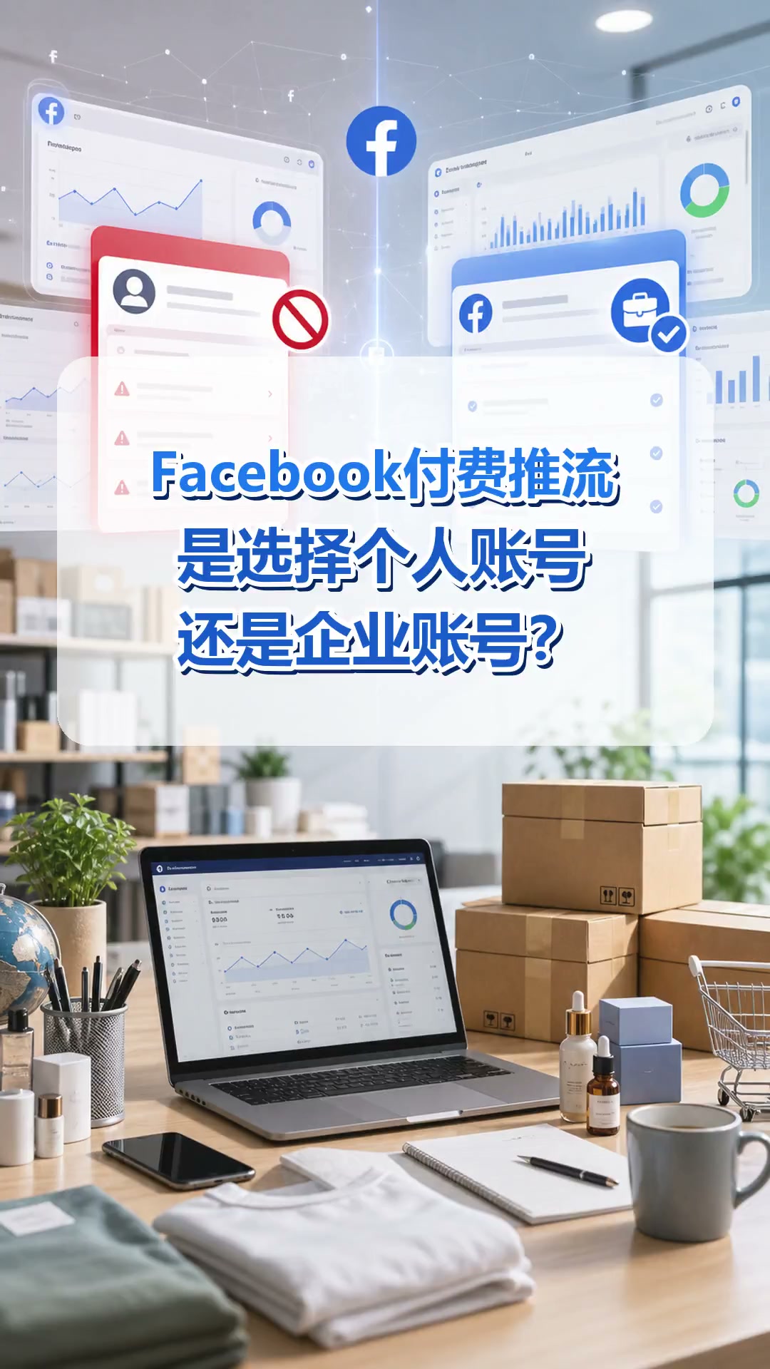 Pour la diffusion payante sur Facebook, faut-il choisir un compte personnel ou un compte professionnel ?