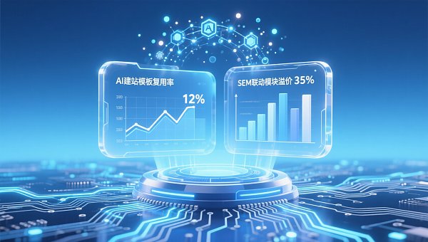 Tendencias de precios de construcción de sitios web con IA en 2026: La reutilización de plantillas impulsa una caída del 12% en el precio promedio, pero los módulos integrados con SEM tienen una prima del 535%
