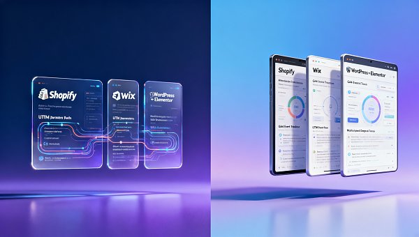 Comparación del rendimiento publicitario internacional de plataformas de creación de sitios web: desempeño real de Shopify、Wix y WordPress+Elementor en la cadena de atribución de Google Ads