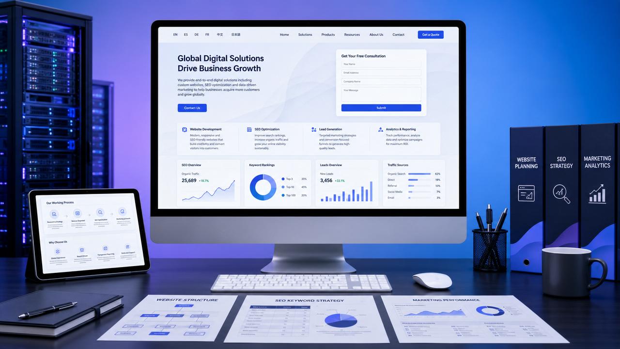 ¿Cómo equilibrar la presentación y la captación de clientes en un sitio web de comercio exterior B2B?