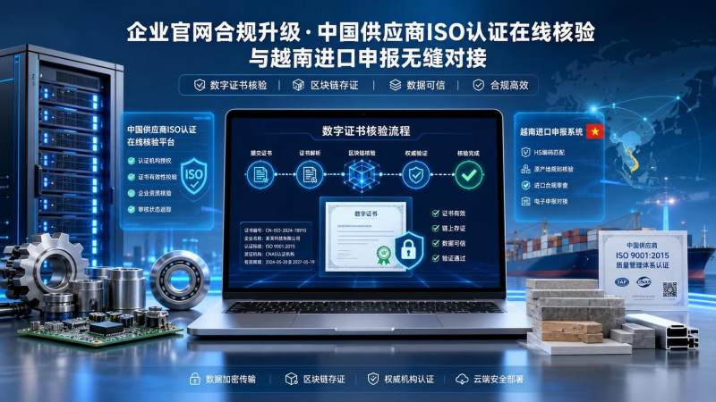 Vietnam exige a los importadores verificar la certificación ISO de los proveedores chinos