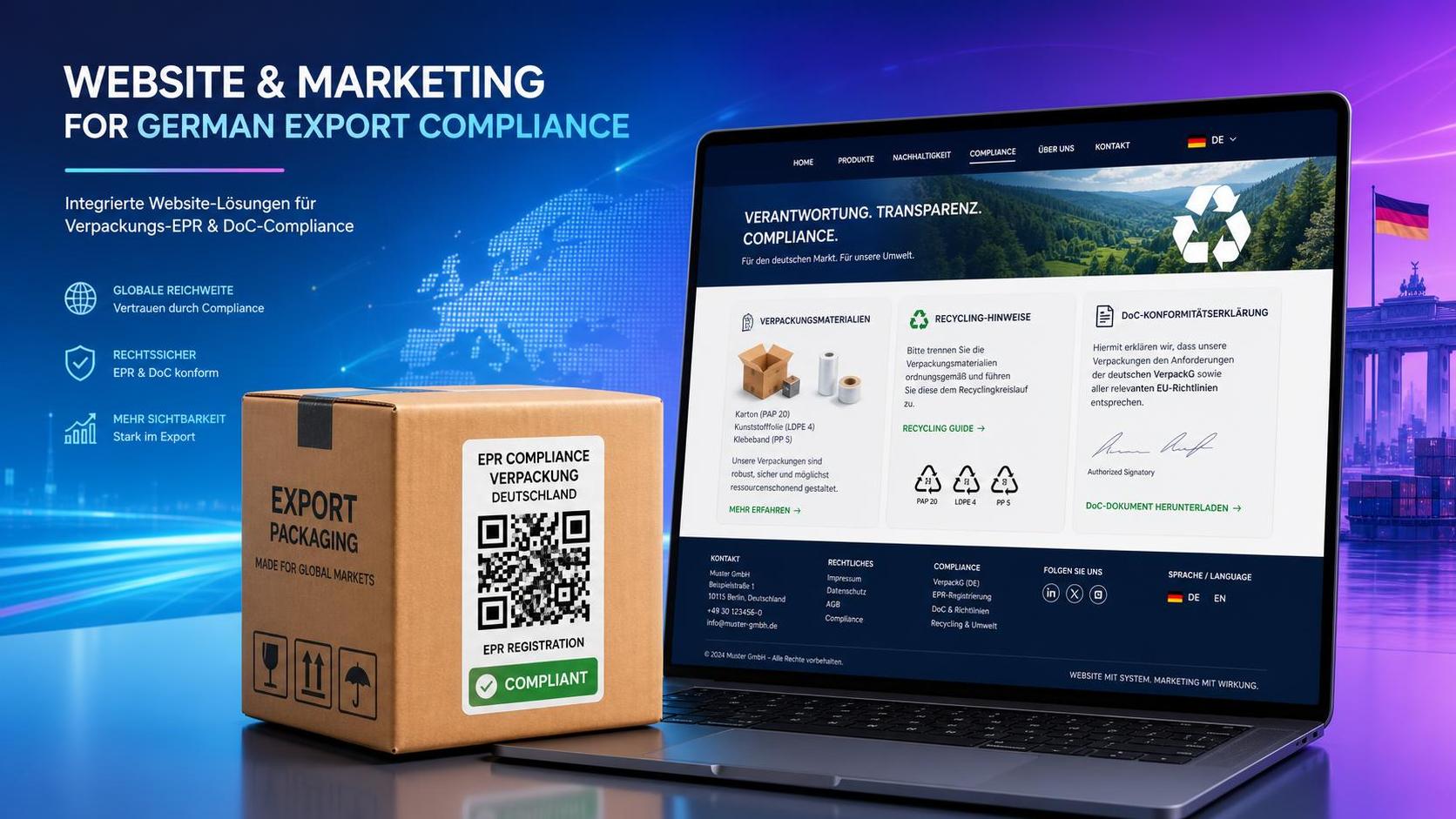 Nuevos requisitos de vinculación de códigos QR en la declaración EPR de envases en Alemania Nuevos requisitos de vinculación de códigos QR en la declaración EPR de envases en Alemania