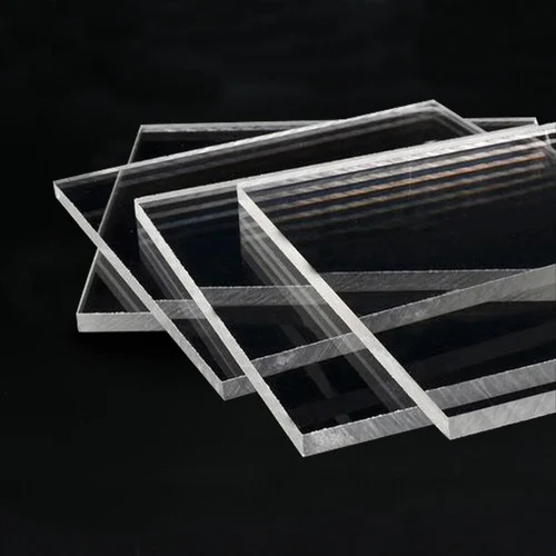 Transparent cast extruded acrylic plate