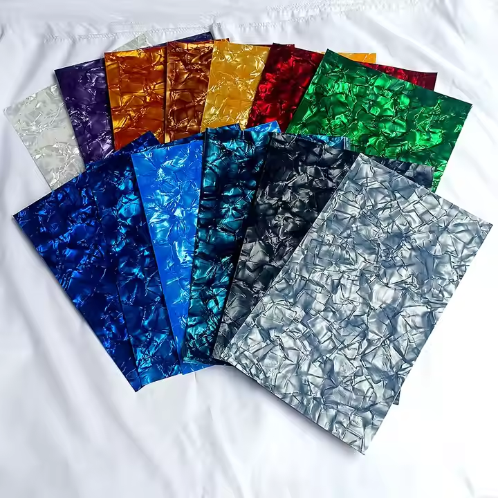 Patterned marble glitter acrylic board