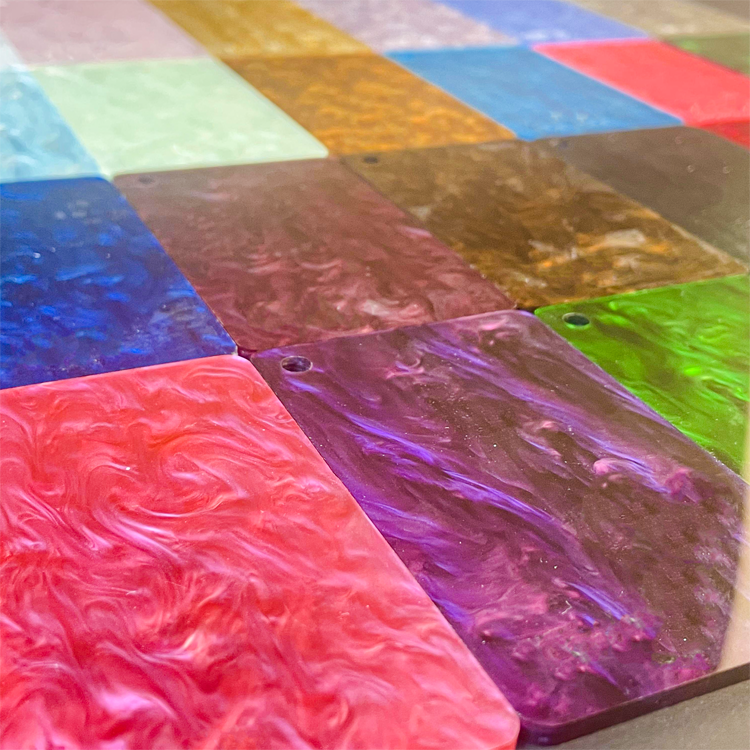 Patterned marble glitter acrylic board