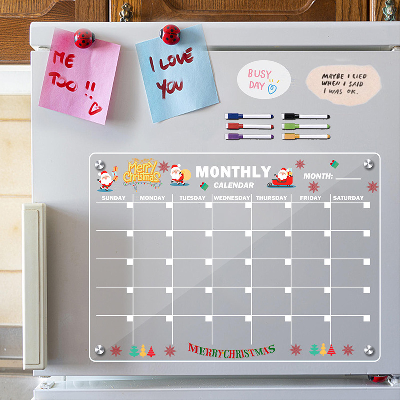 Customized Acrylic Refrigerator Message Board