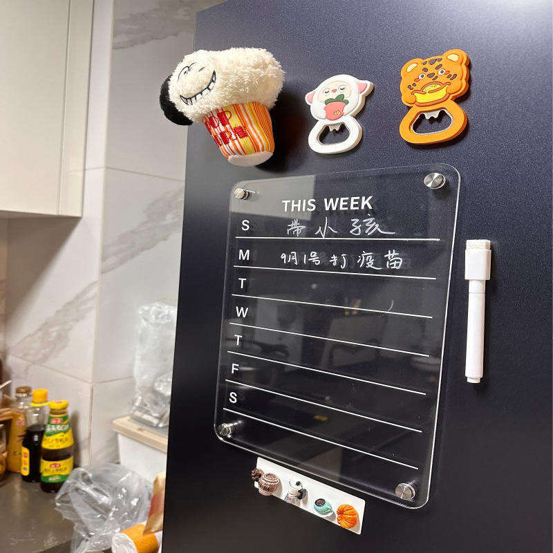 Customized Acrylic Refrigerator Message Board