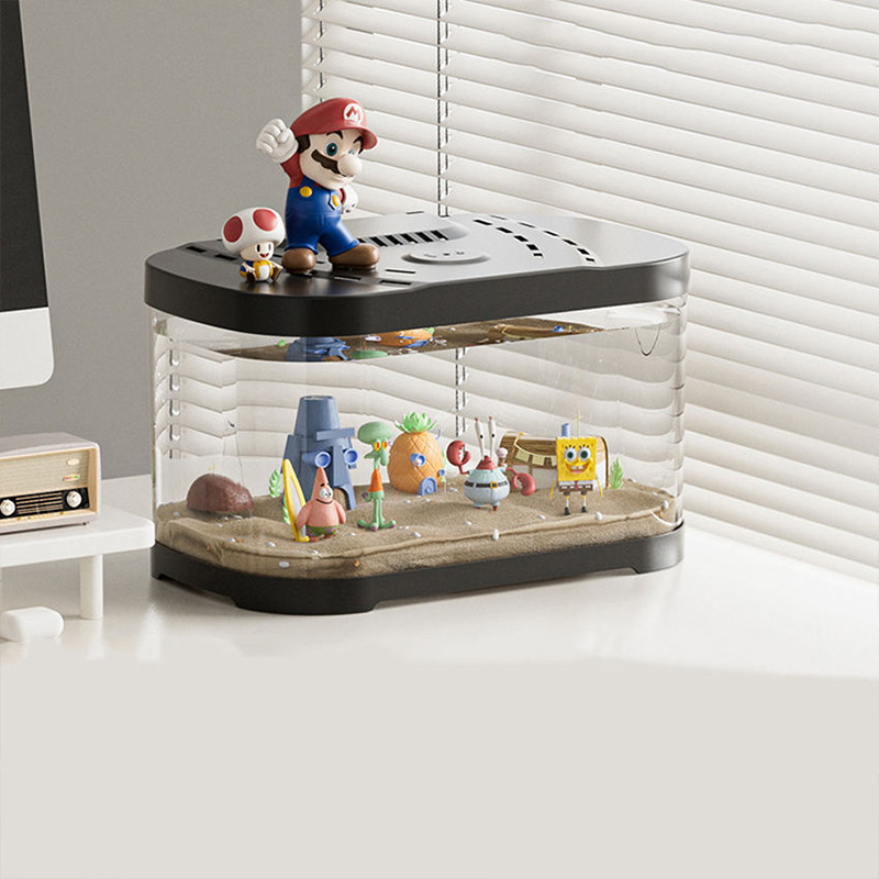 23 Acrylic Small Fish Tank for Desk