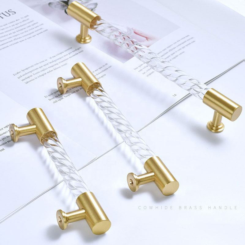 6 Acrylic Punch-free Sliding Door Handle