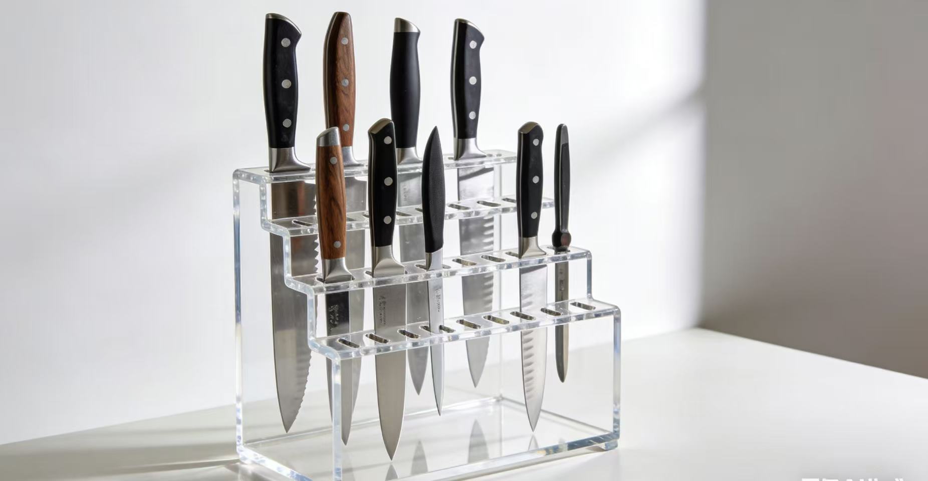 High-value acrylic knife holder, making kitchen storage more organized