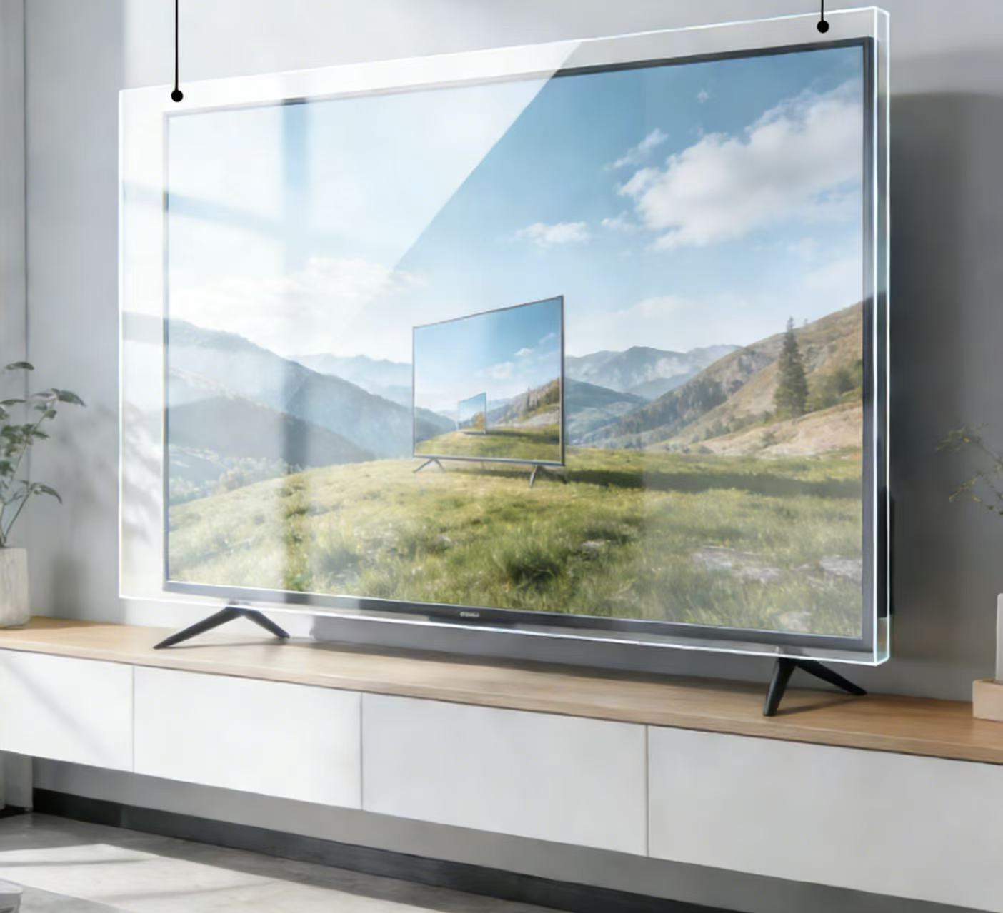 Acrylic TV protective cover, combining safety and picture quality