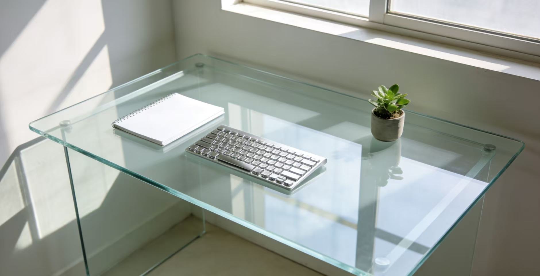 Beauty enthusiasts, rejoice! The acrylic computer desk is full of atmosphere