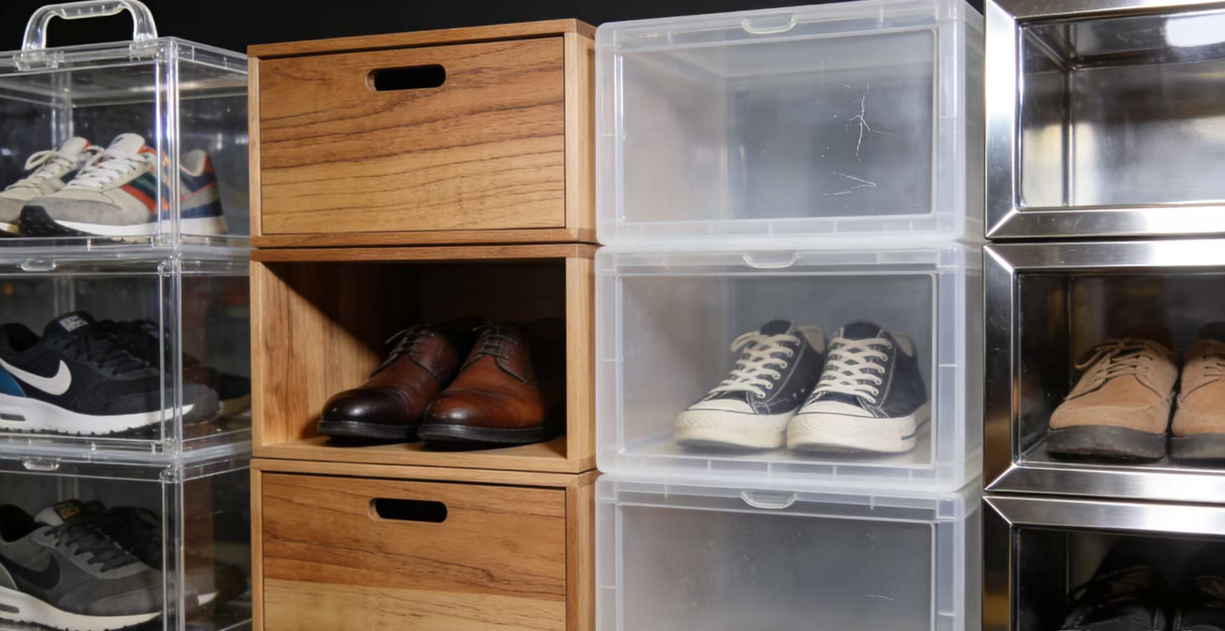 Acrylic shoe box is more durable than traditional ones