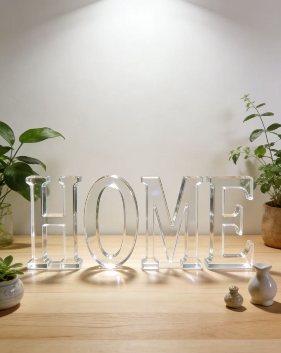 Custom acrylic letters unlock the sense of ceremony in your home