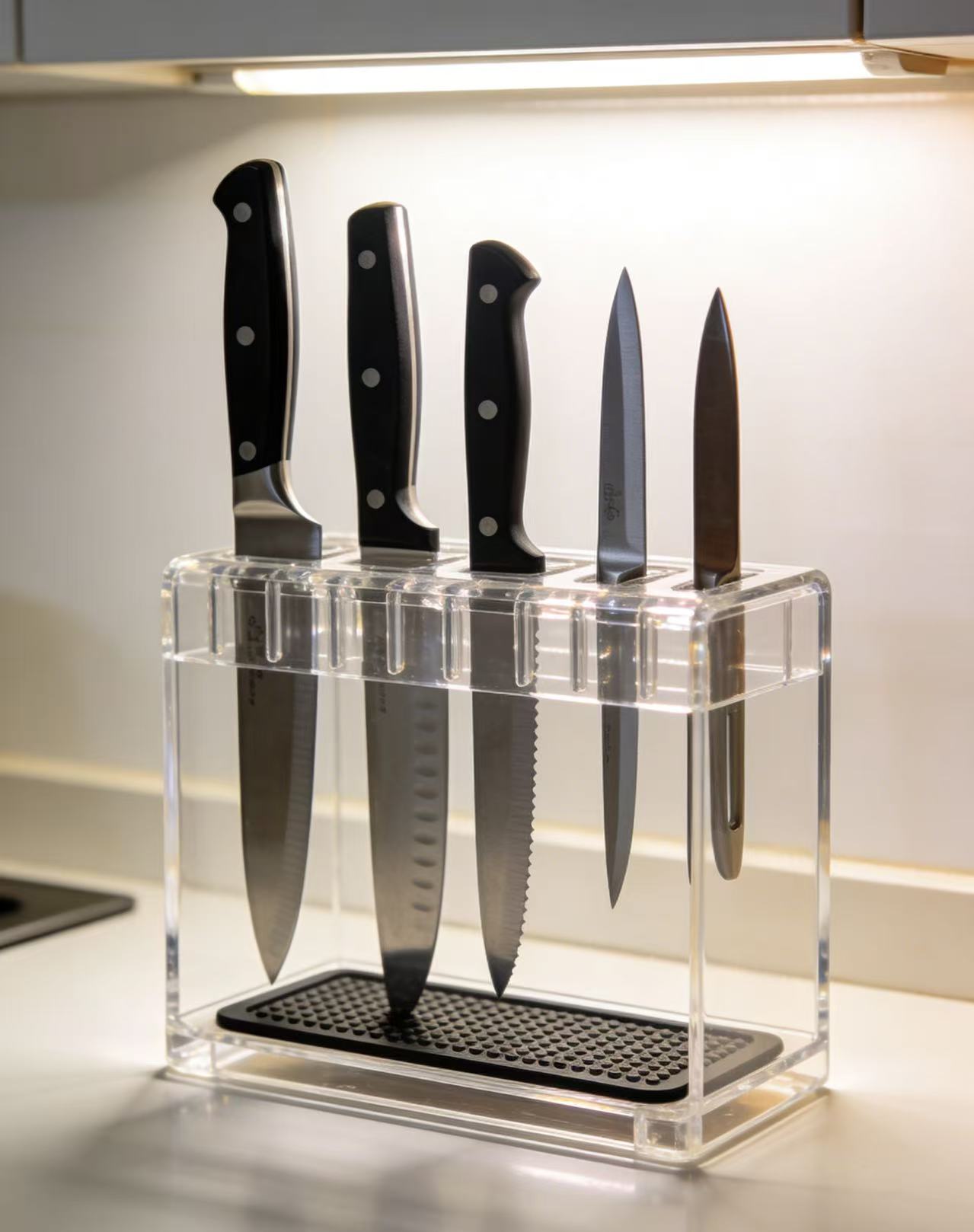 Acrylic Knife Holder: Kitchen Storage Tool