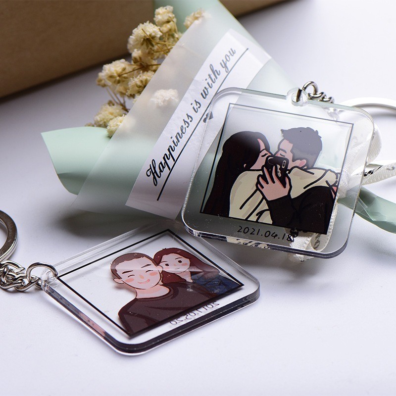 亚克力钥匙扣2 Acrylic Keychain Storing Private Memories
