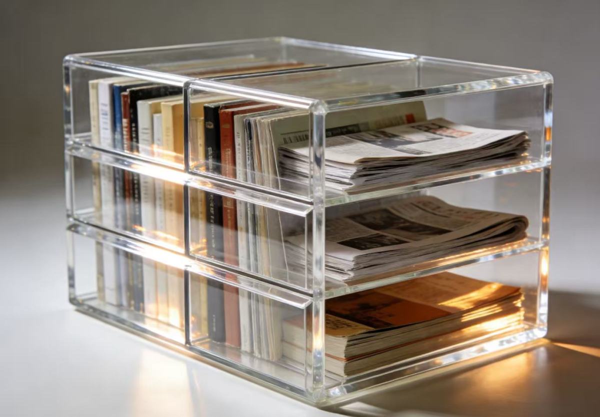 Say goodbye to storage pain points! The 3 core advantages of acrylic book storage boxes