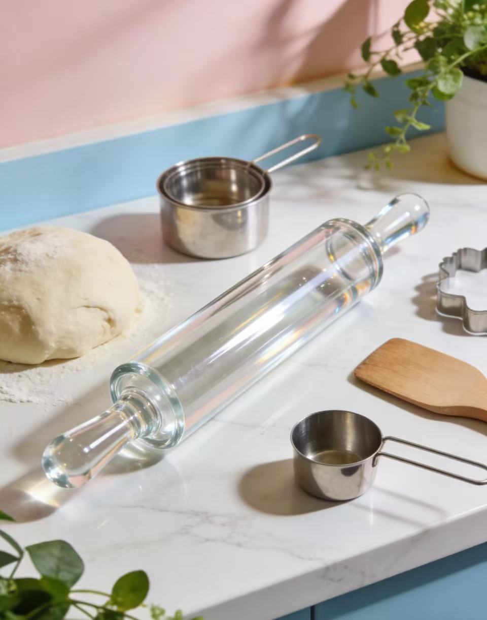 The beauty of the rolling pin: easy to use, non-stick, and super convenient