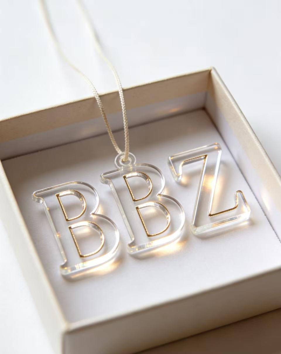 Acrylic letter gift with exclusive ceremony