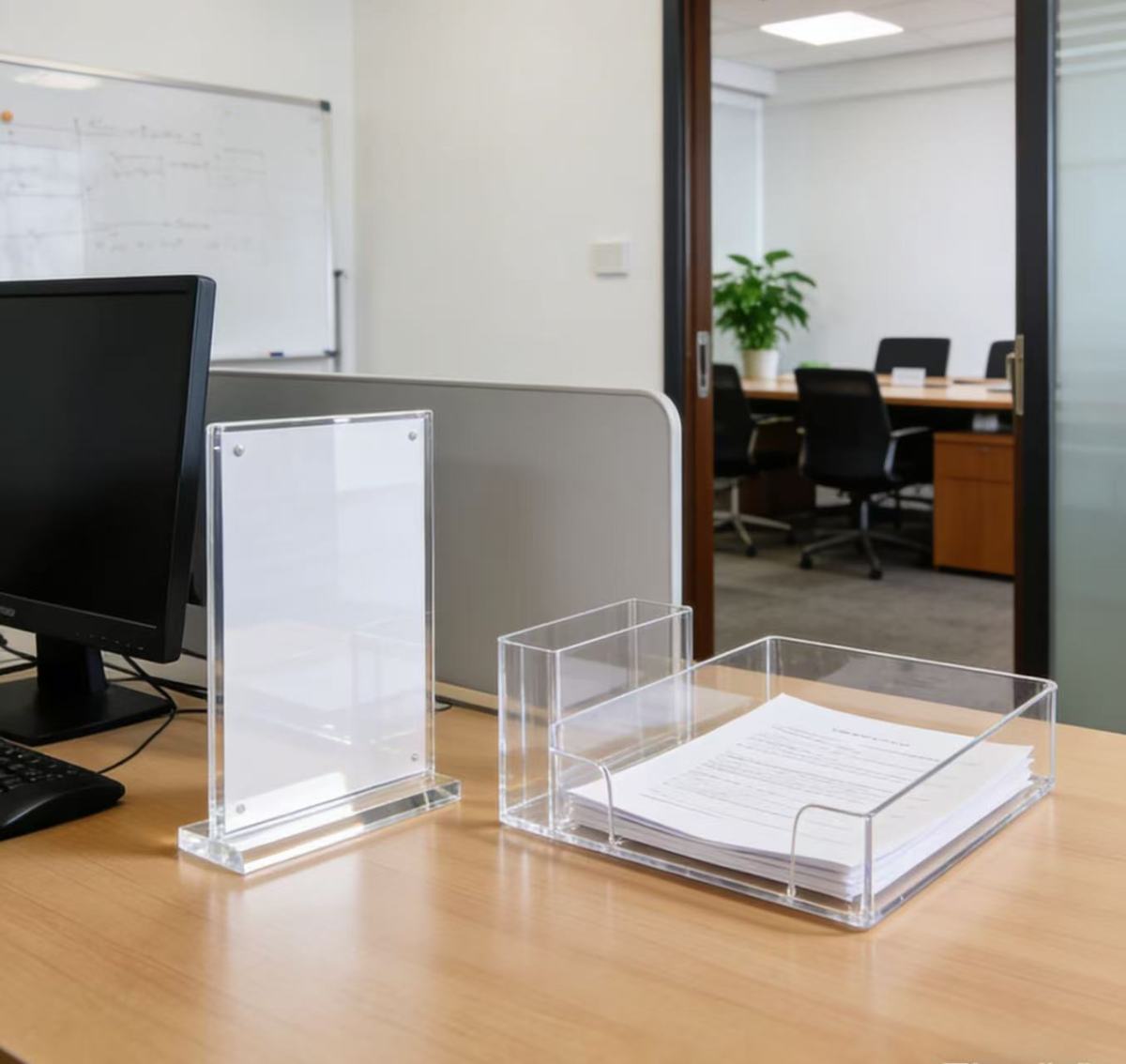 Custom acrylic card slots to boost productivity