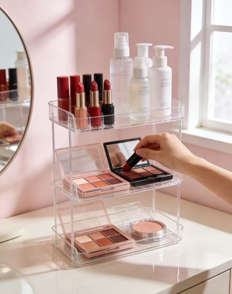 A display stand that accommodates all beauty scenarios