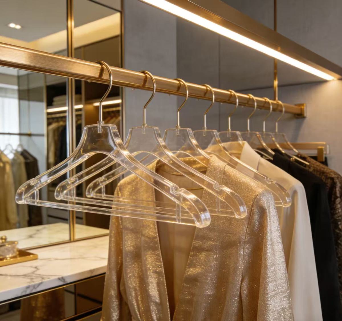 亚克力衣架2 Acrylic coat hanger: More refined than traditional designs