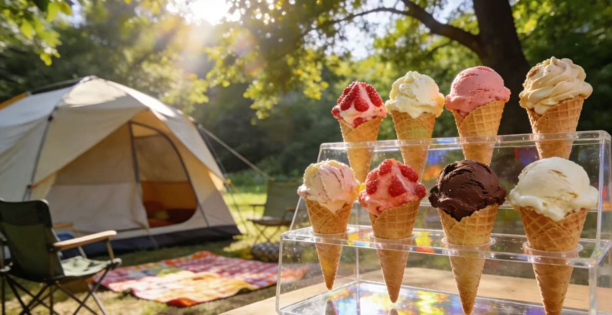 亚克力冰淇淋食品架1 Summer vibe collection now live! Acrylic ice cream stand unlocks refreshing coolness