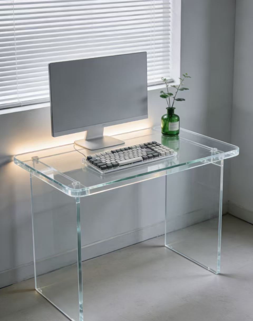 亚克力电脑桌2 A desktop ambiance enhancer – Acrylic computer desk