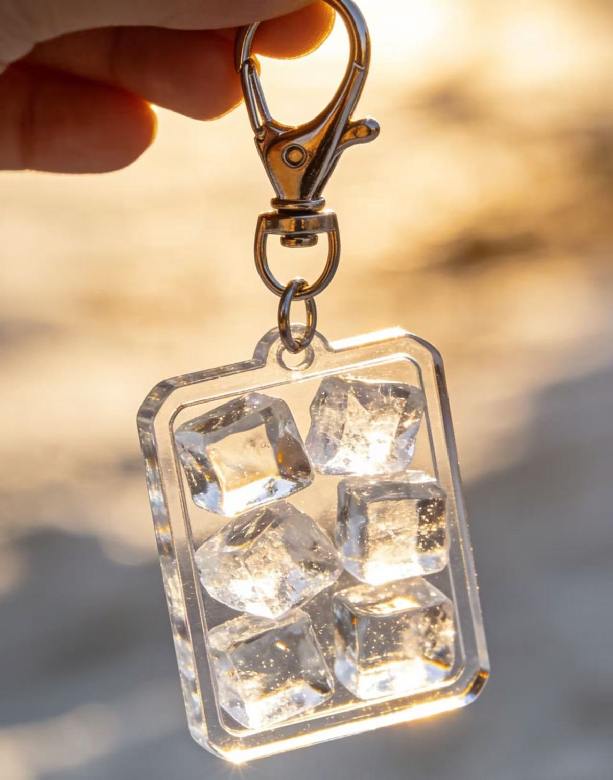 亚克力钥匙扣2 Help! This acrylic keychain has prevented me from losing my keys again.