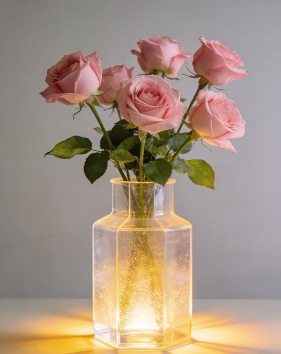 亚克力花瓶2 Acrylic vase, 100 yuan for renovating rental apartments