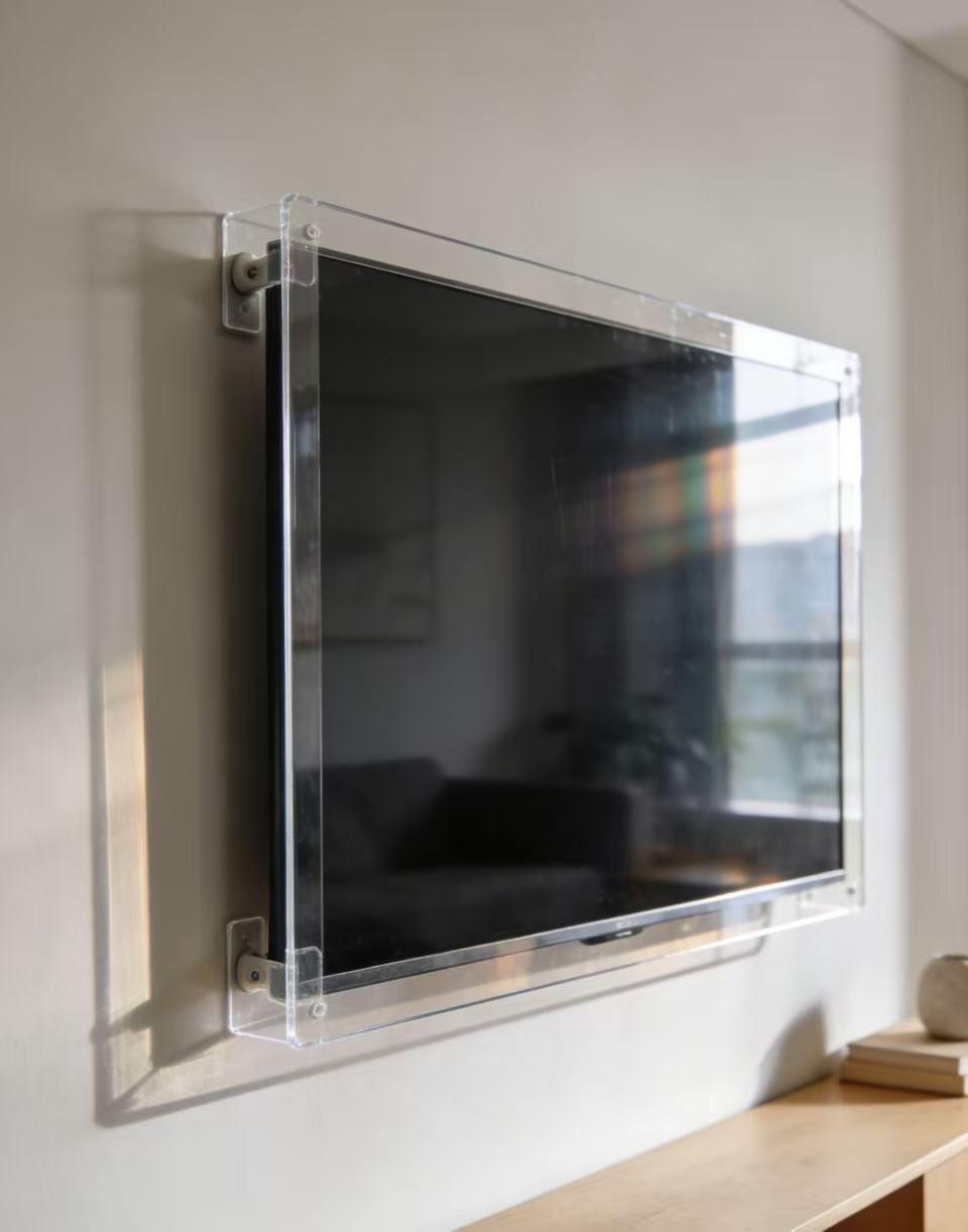 High-transparency non-punching rental TV screen protector