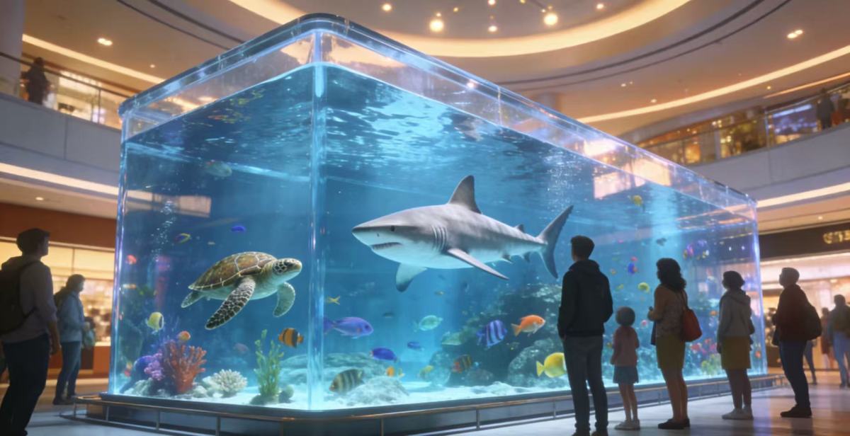亚克力大型水族馆鱼缸1 Large Aquariums: Glass vs Acrylic – The Ultimate Answer