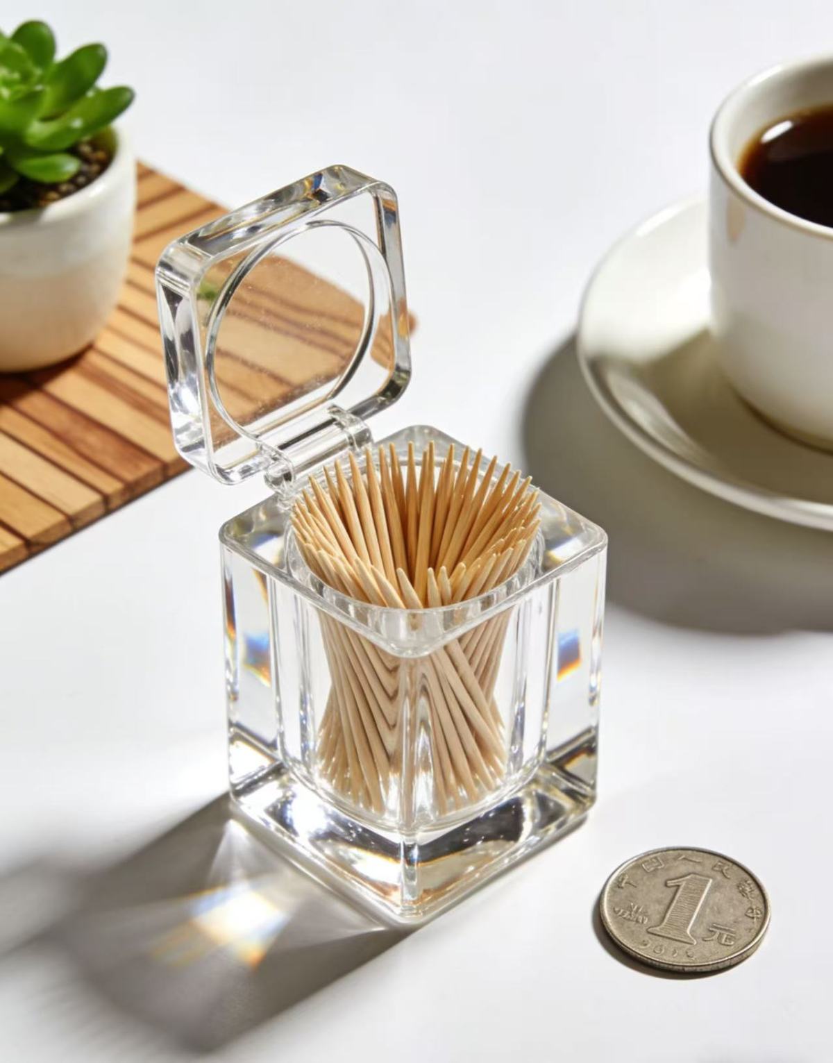 亚克力牙签瓶2 Acrylic toothpick bottle, meeting essential demands in four major scenarios