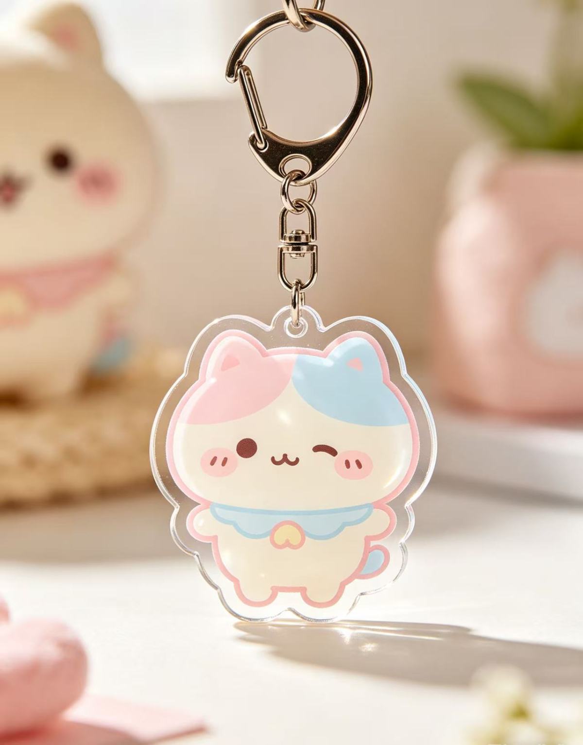Acrylic Keychain: Keep Happiness by Your Side