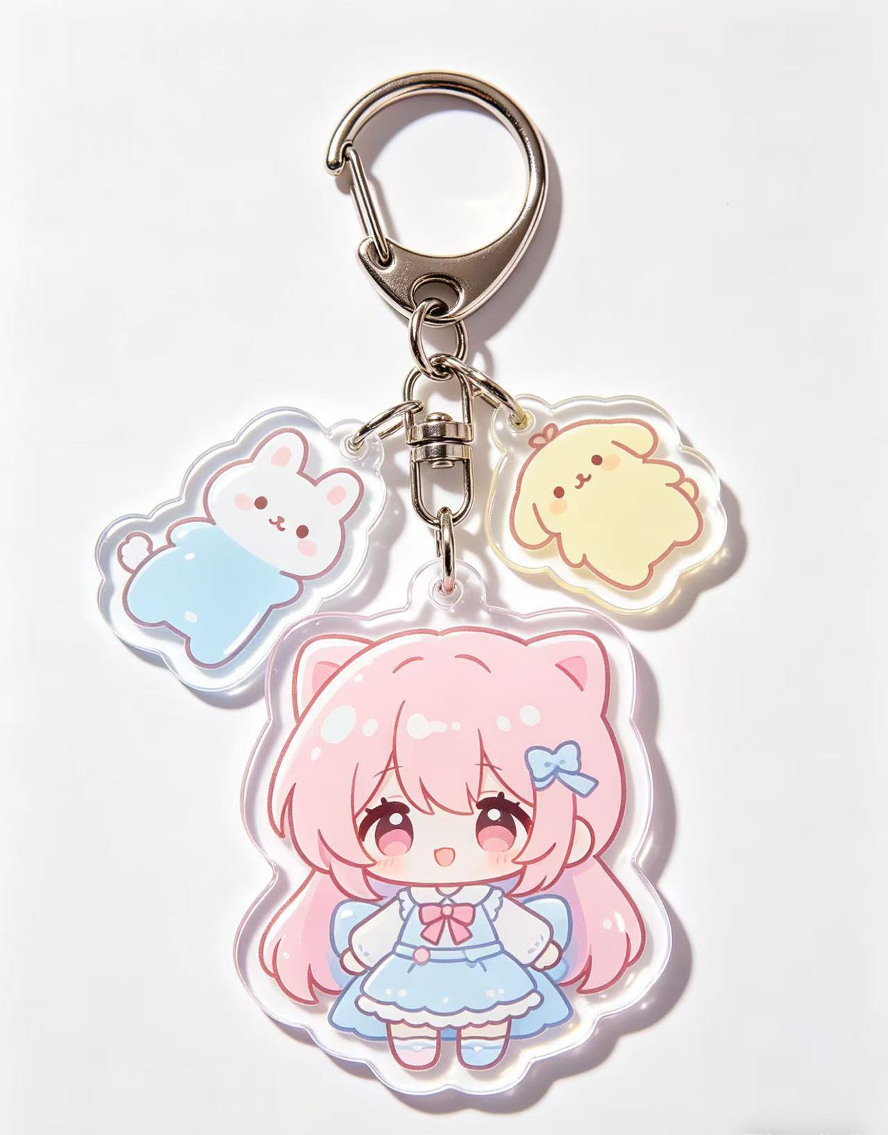 Acrylic Keychain: Keep Happiness by Your Side