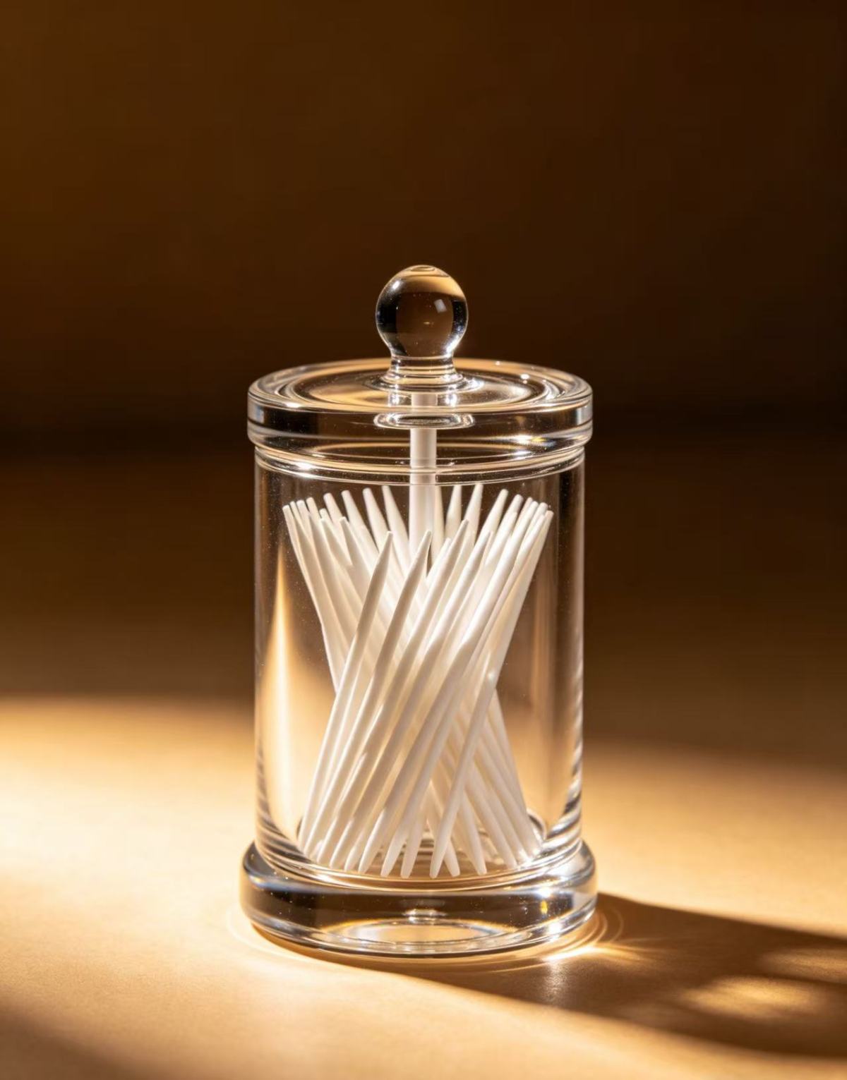 Acrylic toothpick bottle with 3 hidden advantages