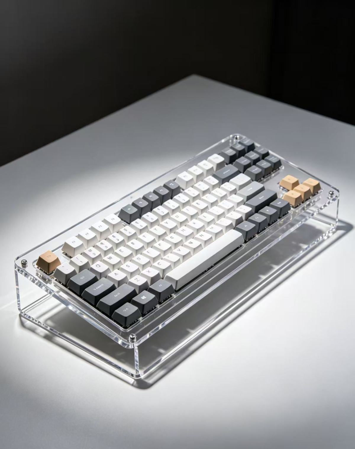 亚克力键盘架1 The acrylic keyboard stand earns a perfect score for its texture, with details that are truly stunning