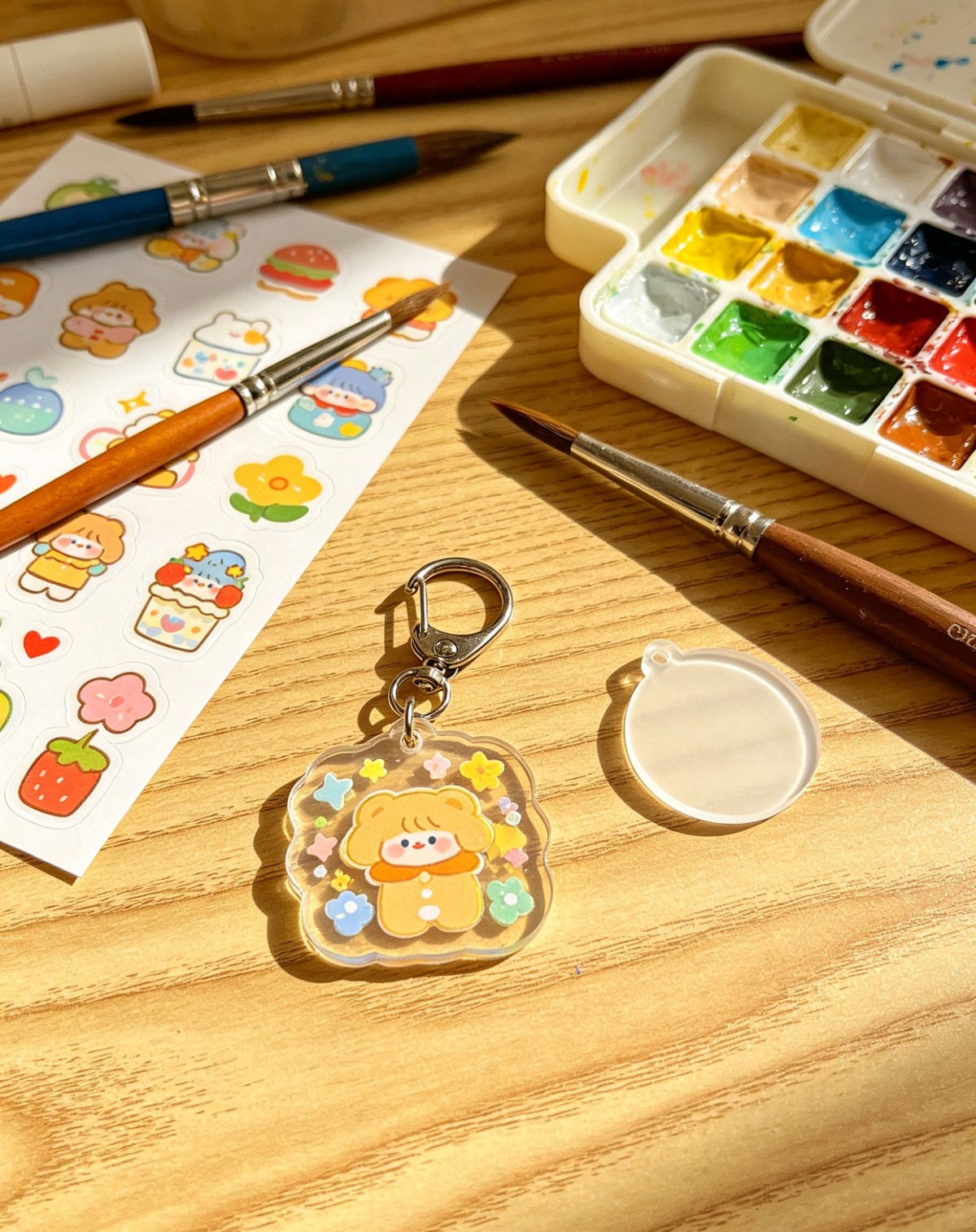 Unlock the DIY free acrylic blank keychain