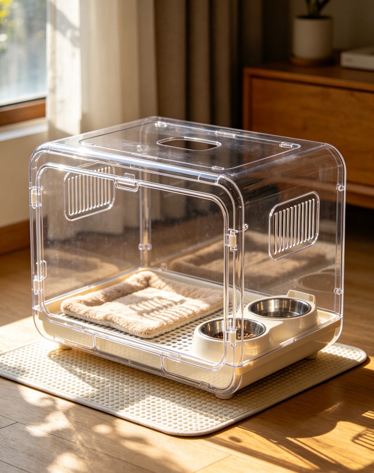 All-in-One Acrylic Pet Box, Suitable for Various Adorable Pets
