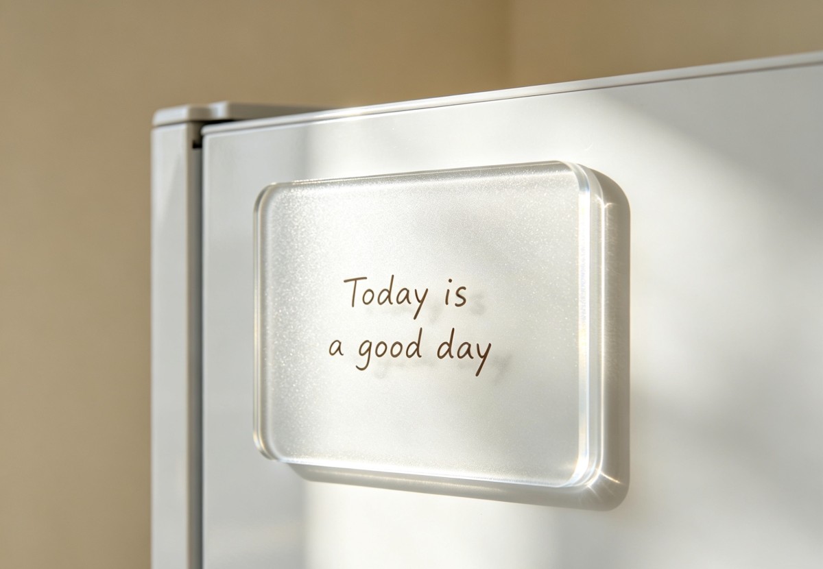亚克力冰箱留言板2 The acrylic refrigerator message board captures heartwarming moments of daily life