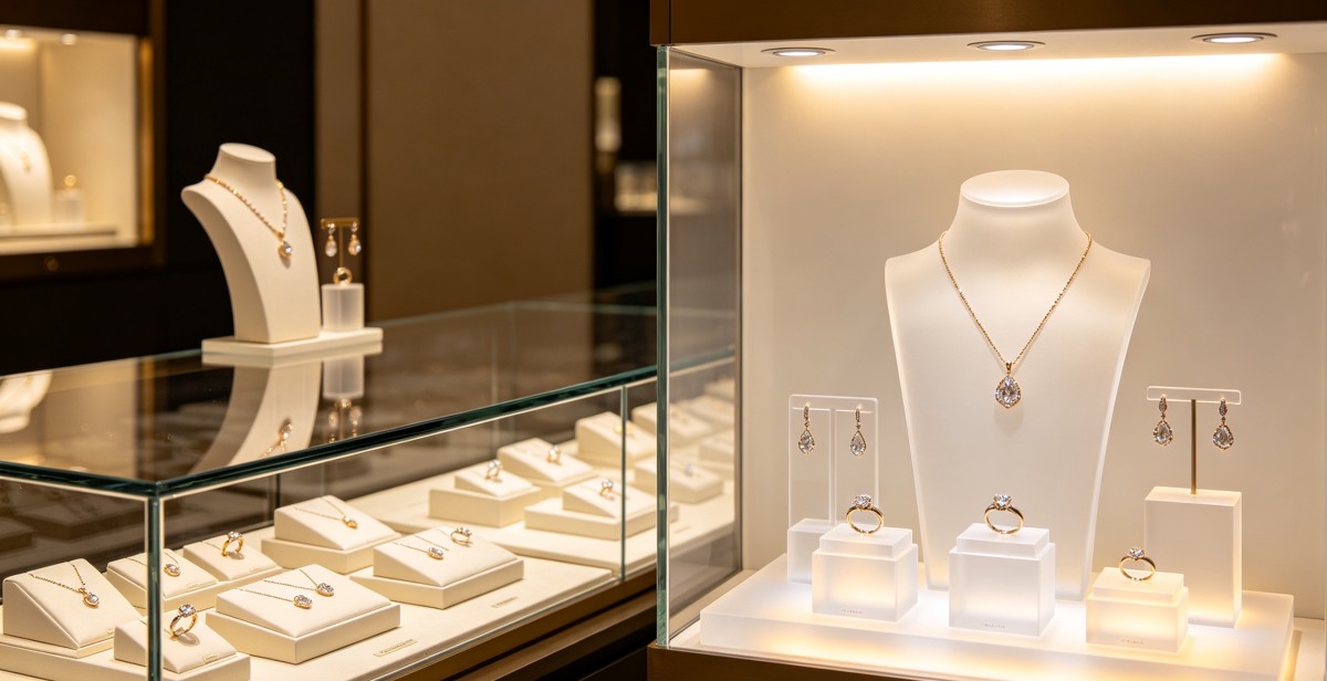 Acrylic display stands boost jewelry store performance dramatically