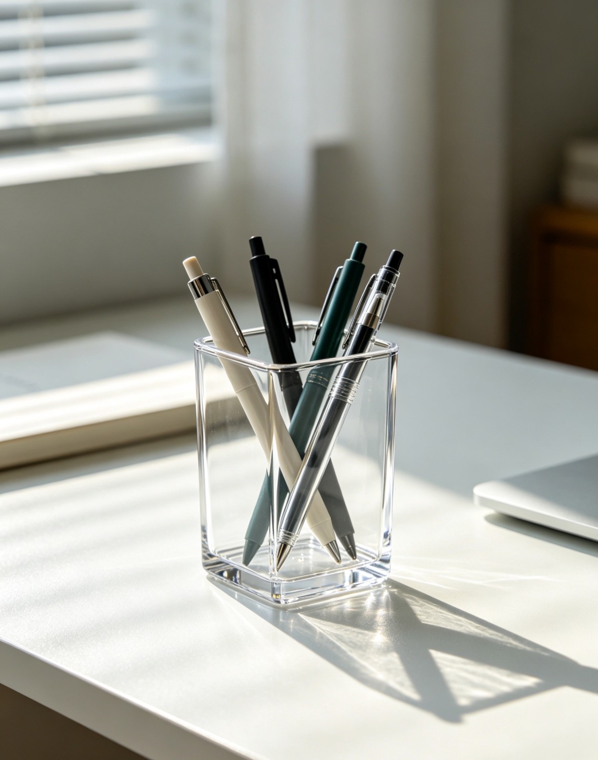 Reusable acrylic pen holder! Organizing items also helps reduce carbon emissions and protect the Earth