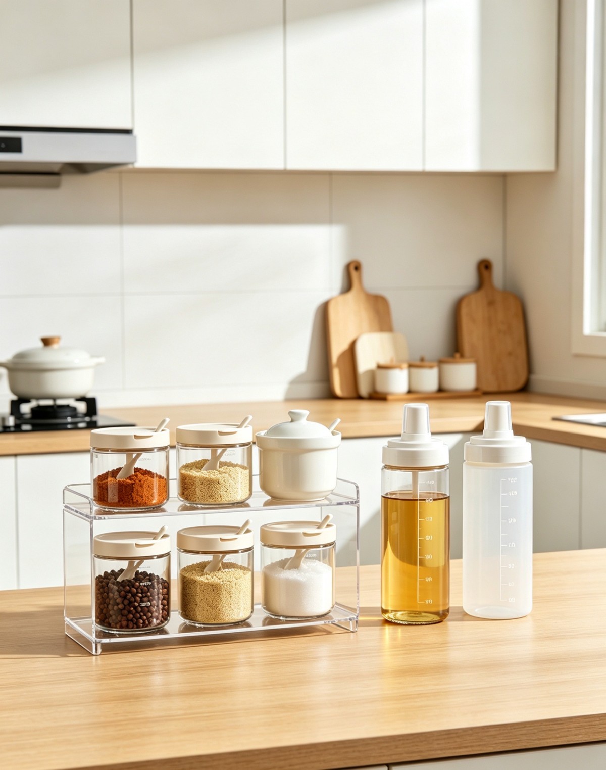 亚克力调料瓶1 Compare multiple materials and opt for the acrylic seasoning bottle